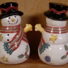 SANGO SWEET SHOPPE CHRISTMAS SNOWMAN SALT & PEPPER SET
