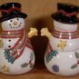 SANGO SWEET SHOPPE CHRISTMAS SNOWMAN SALT & PEPPER SET