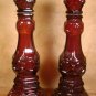 AVON 1876 CAPE COD COLLECTION RUBY RED CANDLESTICKS
