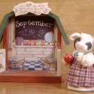 ENESCO SEPTEMBER MOO MOO OF THE MONTH W/DISPLAY BOX *SHIPS FREE*