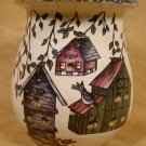 HOME & GARDEN PARTY BIRDHOUSE MED. SPOON JAR CROCK USA