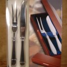 HAMPTON@HOME 18/0 STAINLESS CARVING SET W/STORAGE CHEST
