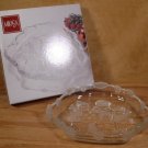 MIKASA CHRISTMAS CAROLERS CRYSTAL SWEET DISH 8.25" *NEW