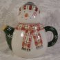 SAKURA DEBBIE MUMM SNOWMAN HOLIDAY TEA FOR ONE TEAPOT