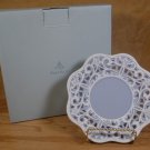 PARTYLITE PIERCED CAMEO PORCELAIN PILLAR PLATE *NIB