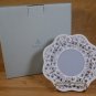 PARTYLITE PIERCED CAMEO PORCELAIN PILLAR PLATE *NIB