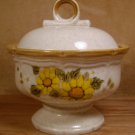 MIKASA GARDEN CLUB SUNNY SIDE EB802 SUGAR BOWL W/LID