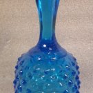 FENTON DEEP BLUE HOBNAIL BELL NO CLAPPER UNMARKED