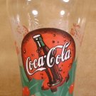 HOLIDAY COCA-COLA GLASSES HOLLY BERRIES SNOWFLAKES *EUC