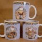 SAKURA DEBBIE MUMM WOODLAND SANTA CHRISTMAS MUGS 1998
