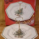 NIKKO HAPPY HOLIDAYS CHRISTMASTIME SERVING TRAY W/HANDLE