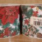 WHITE YULETIDE DESIGN FABRIC CHRISTMAS RIBBON 25 YD NEW