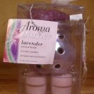 LAVENDER AROMA BURNER W/TEALIGHTS SCENTED BEADS *NIB*