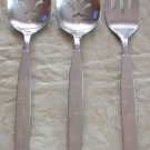 ONEIDA COMMUNITY STAINLESS CELEBRITY PIERCED SPOONS + MEAT FORK *SHIPS FREE*