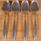SUPREME STAINLESS U.S.A. IS SWIRL FLATWARE TEASPOONS 4 *SHIPS FREE*