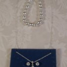 AVON SILVERTONE THREE PC BEADED GIFT SET 2008 *NEW* *SHIPS FREE*