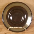 MIKASA MAJORCA BROWN W/OLIVE STRIPE SAUCERS - SET OF 2