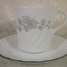 CORELLE CALLAWAY IVY WHITE SWIRL CUPS & SAUCERS - 4