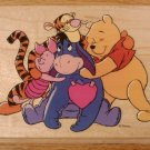 DISNEY ALL NIGHT MEDIA POOH & FRIENDS RUBBER STAMP *SHIPS FREE*