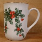 LEFTON CHINA CHRISTMAS HOLIDAY HOLLY  BERRY MUG #10418