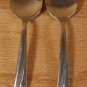 ONEIDA STAINLESS ROSEANNE FLATWARE SERVING SPOONS - 2 *SHIPS FREE*