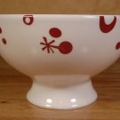 PIER 1 FLURRY FOOTED BOWLS HANDPAINTED DOLOMITE SET OF 4 *MINT*