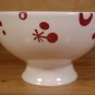 PIER 1 FLURRY FOOTED BOWLS HANDPAINTED DOLOMITE SET OF 4 *MINT*