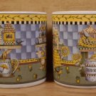 SAKURA DEBBIE MUMM GARDEN VIGNETTE LG. MUGS SET OF 2