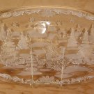 MIKASA "CHRISTMAS CAROL" OVAL HOSTESS PLATTER *EUC*