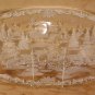 MIKASA "CHRISTMAS CAROL" OVAL HOSTESS PLATTER *EUC*