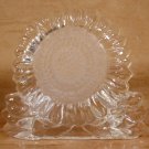 PARTYLITE HEAVY CRYSTAL SUNFLOWER TEALIGHT HOLDER + TEALIGHTS *EUC*