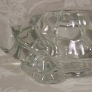 CUTE HEAVY CLEAR CRYSTAL TURTLE TEALIGHT HOLDER *EUC*