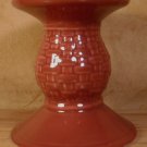 LONGABERGER WOVEN TRADITIONS PAPRIKA CANDLE HOLDER *EUC