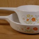 CORNING WILDFLOWER 10" RANGETOPPERS SKILLET & SAUCEPAN