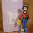 ENESCO BUYING TIME  WOMAN SHOPPING NUT CLOCK 836389 *MIB*