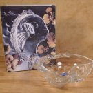 STUDIO NOVA OCEANS GIFT FISH 6" CRYSTAL CANDY BOWL *NIB*
