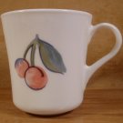 CORELLE FRUIT BASKET/TOO 2 TAPERED MUGS CUPS *VGC*