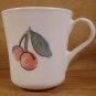 CORELLE FRUIT BASKET/TOO 2 TAPERED MUGS CUPS *VGC*
