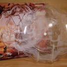 CRYSTAL CLEAR STUDIOS 14¾" SANTA SERVING PLATTER *NIB*