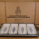 PFALTZGRAFF METALCRAFTS YORKTOWNE BLUE & GREY 4 SECTION  RELISH TRAY