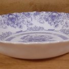 ARCOPAL FRANCE HONORINE BLUE FLORAL SOUP BOWLS *EUC*