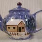 COOKS BAZAAR HOLLY MOUNTAIN LODGE 1½ QT HOLIDAY TEAPOT