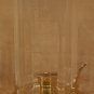 PARTYLITE BRASS & GLASS CHAMBER LAMP TAPER HOLDER *EUC*