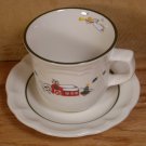 PFALTZGRAFF SNOW VILLAGE CHRISTMAS CUPS & SAUCERS *EUC*