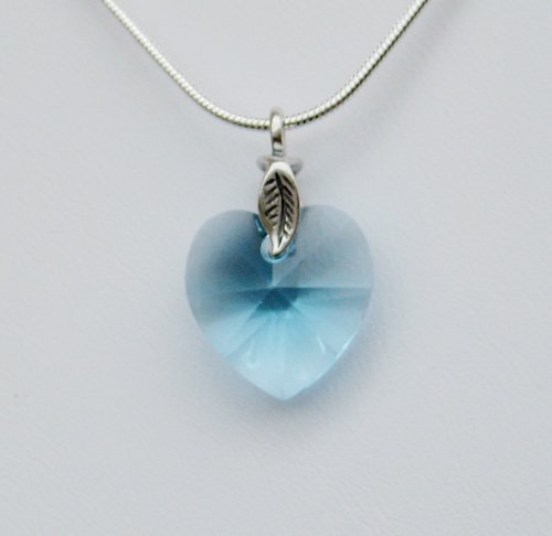 Aqua Swarovski Crystal Necklace