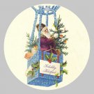 Victorian Style Santa Clause Porcelain Christmas Ornament - Dutch Balloon Santa - NEW