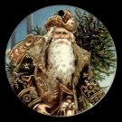 Victorian Style Santa Clause Porcelain Christmas Ornament - German Santa 02 - NEW