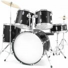 5 Piece Black Drum Kit