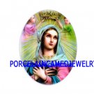 CROWN VIRGIN MARY WITH ANGEL UNSET CAMEO PORCELAIN CABO