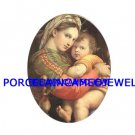 VIRGIN MARY HOLD BABY JESUS UNSET CAMEO PORCELAIN CABO